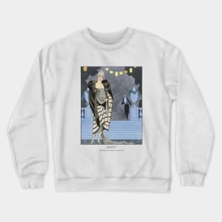 Fashion Illustration by George Barbier Crewneck Sweatshirt